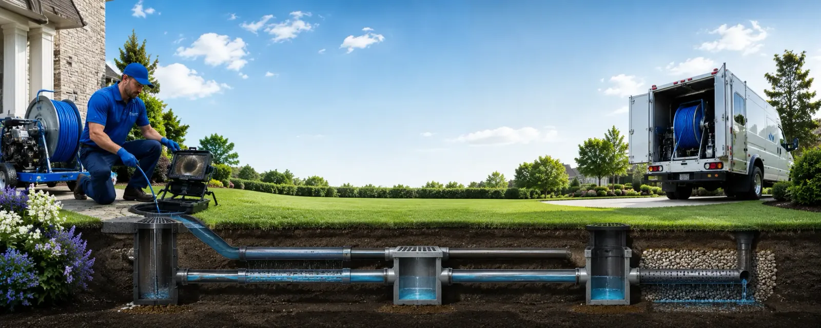 Outdoor drain cleaning information for Harrington, ME